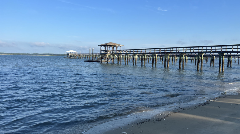 Pier on St Helena Island