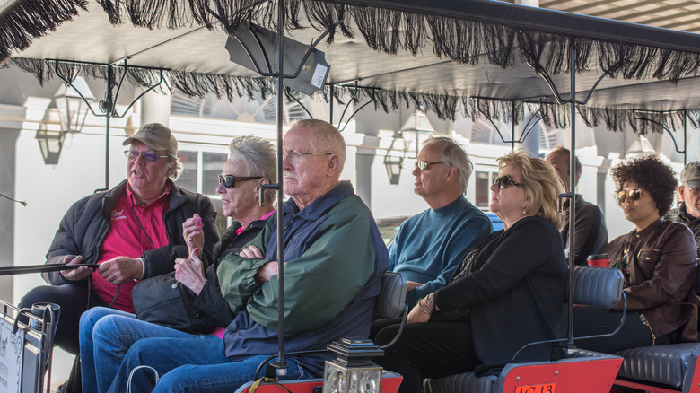 Boomers on a tour in the city