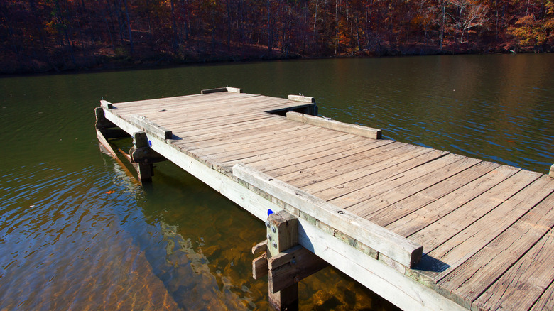 Badin Lake, North Carolina, boat dock