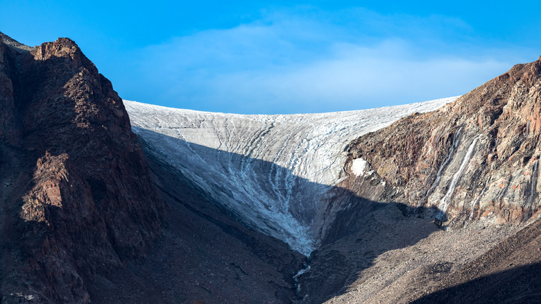 An active glacier in Auyuittuq National Park, Baffin Island, Canada