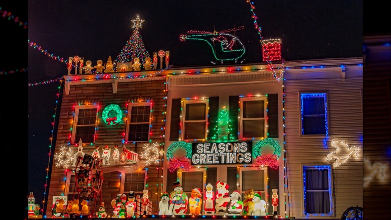 festive decorations in Hampden, Baltimore, Maryland