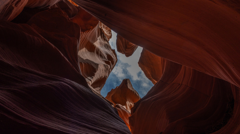 The stunning X at the top of the canyon