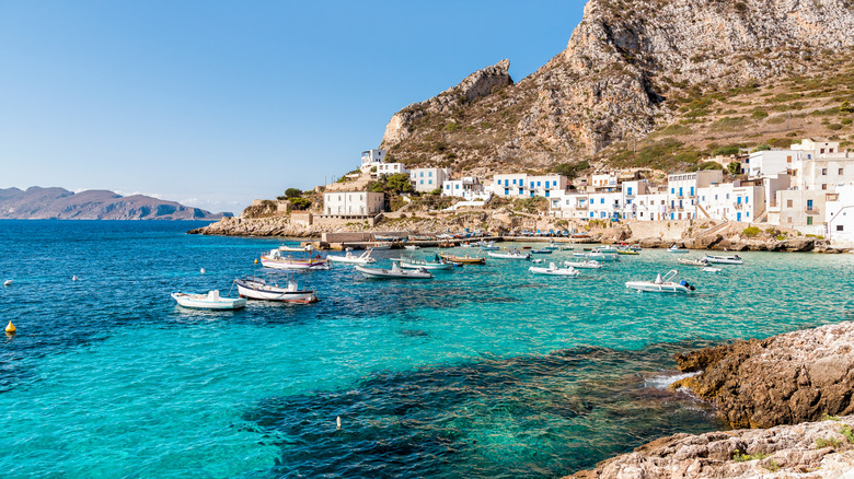 White house of Levanzo, Italy
