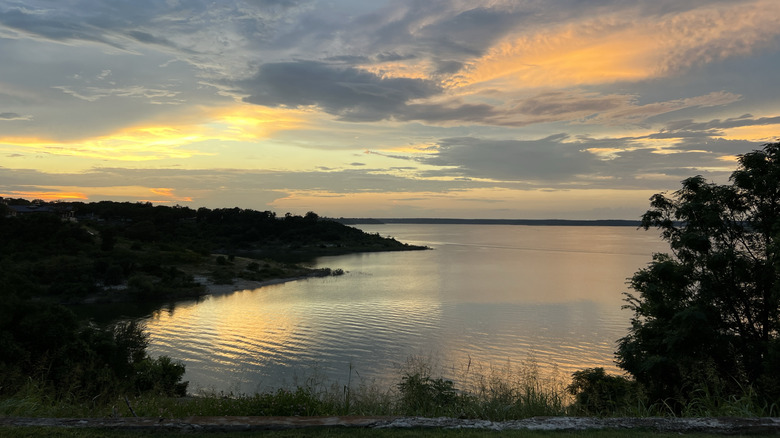 Belton Lake at sunset