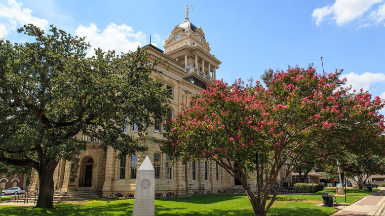 Historic Bell County Courthouse in downtown Belton, Texas
