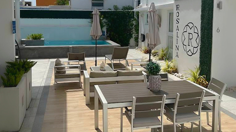 The pool area at Rosalina Ocean Park.