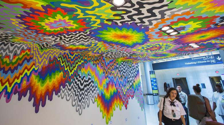 art at Miami airport