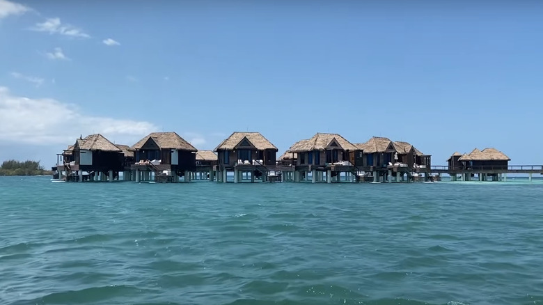 Overwater villas at Sandals Jamaica