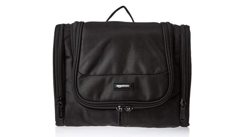 An Amazon Basics Toiletry Bag