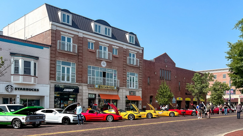 Oxford, Ohio during the annual car show in summer