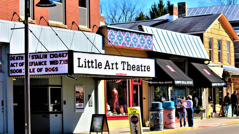 Exterior of Little Art Theatre in Yellow Springs, Ohio