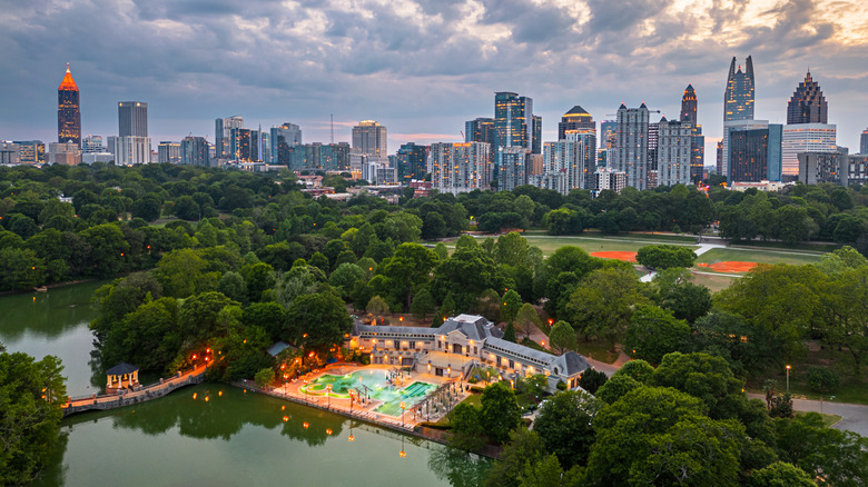Piedmont Park at dusk