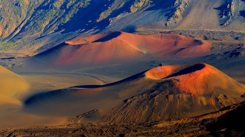 Volcanic craters near Haleakala on Maui