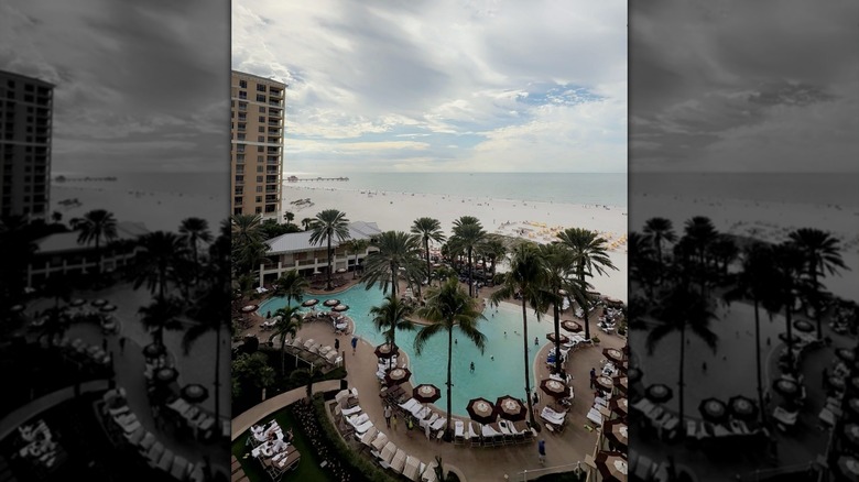 A view of the Opal Sands Pool overlooking the ocean