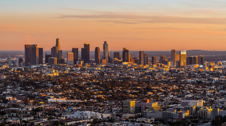 Aerial view of Los Angeles