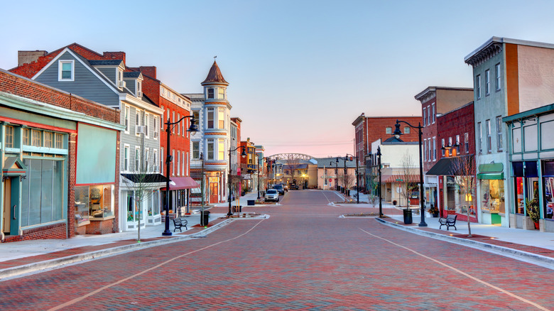View of down Havre de Grace in Harford County, Maryland