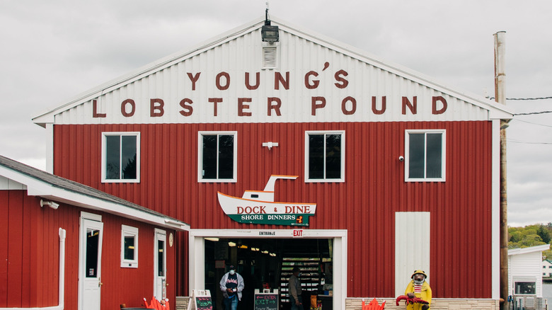 Outside of Young's Lobster Pound, Belfast
