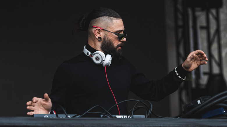 Skrillex spinning at Movements in 2023