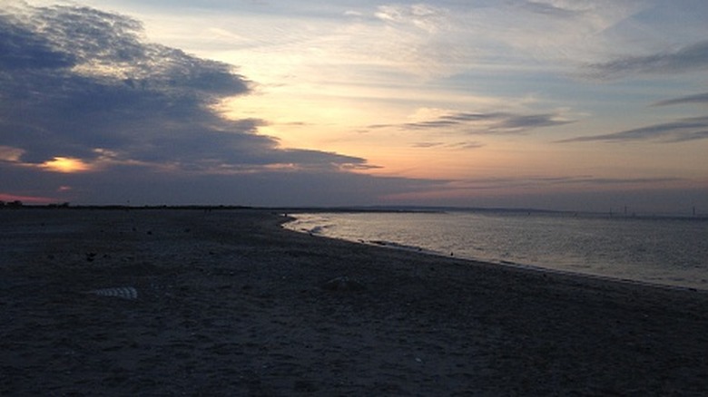 sunset at Gunnison beach