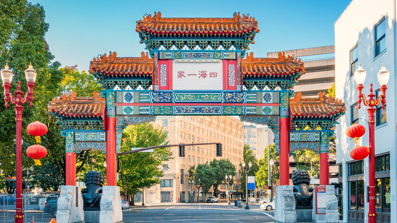 Gateway into Old Town Chinatown in Portland