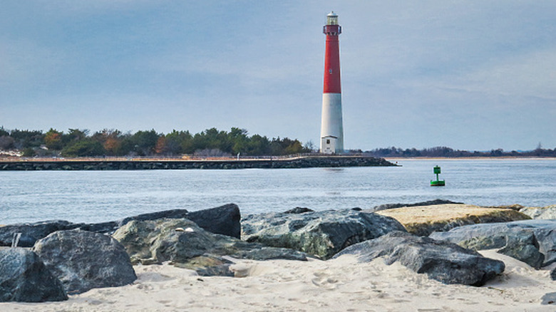Island Beach State Park in New Jersey with view of Barnegat Lighthouse