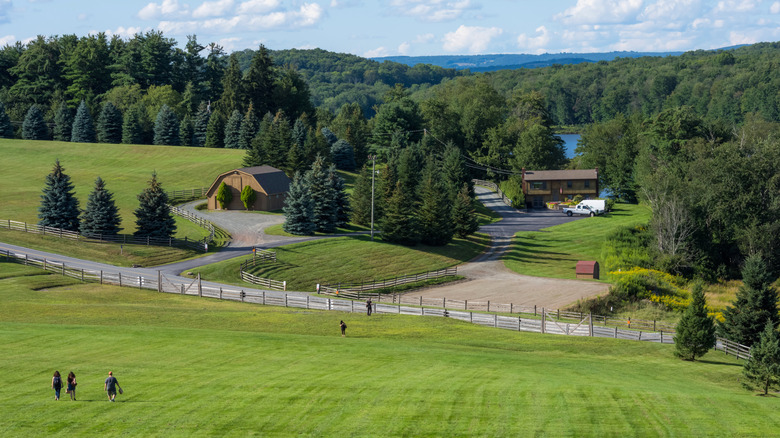 A sunny day near the historic campgrounds in Bethel, New York
