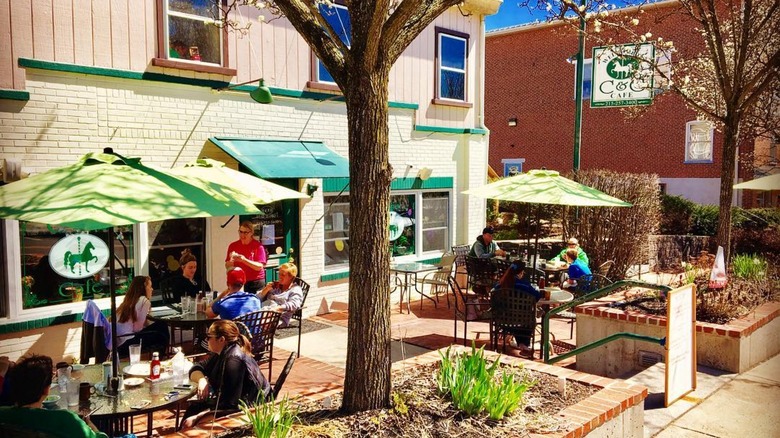 Exterior of C&C Cafe in Perkasie, Pennsylvania