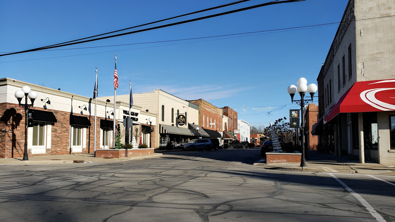 View of downtown Blissfield, Michigan
