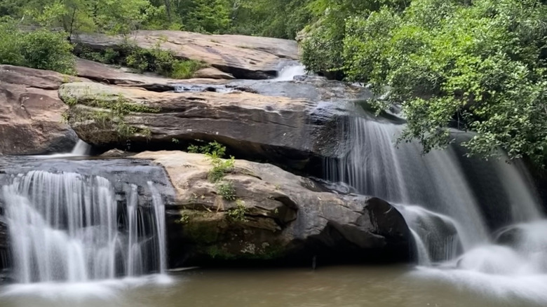 Chau Ram Waterfall Near Clemson, South Carolina
