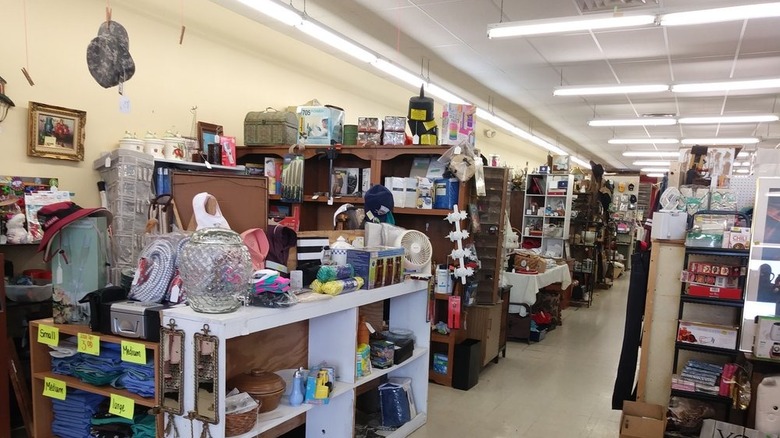 Interior of Crossroads Antiques and Things