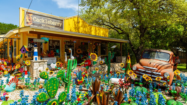 An artsy gift shop in Wimberley, Texas