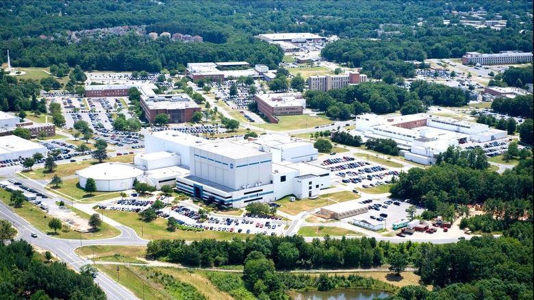 Aerial view of the NASA Goddard Visitor Center