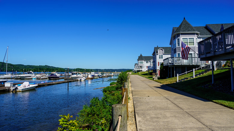 River promenade in Port Deposit, Maryland