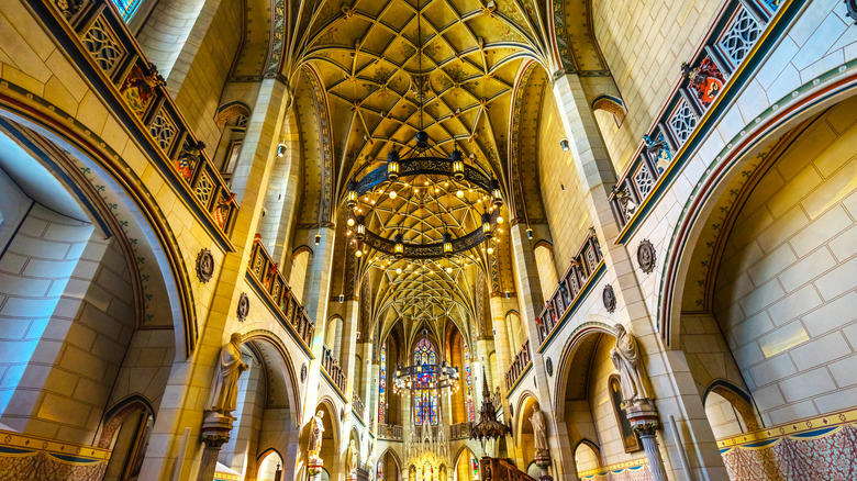 The interior of the Schlosskirche in Wittenberg