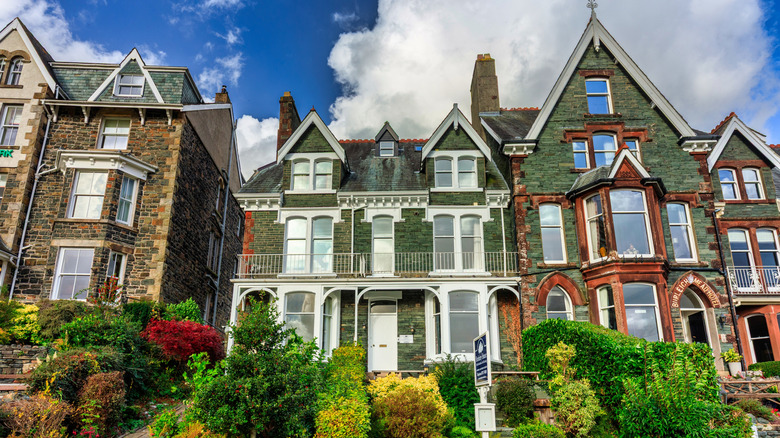 Architecture in the village of Keswick, England