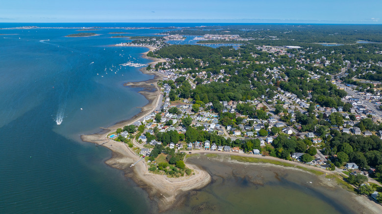 Aerial view of Weymouth, MA