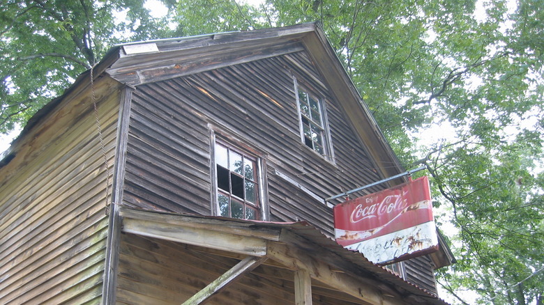 Exterior of Woody's Store in the ghost town of Auraria, Georgia