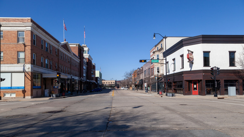 street in Downtown Beloit, Wisconsin