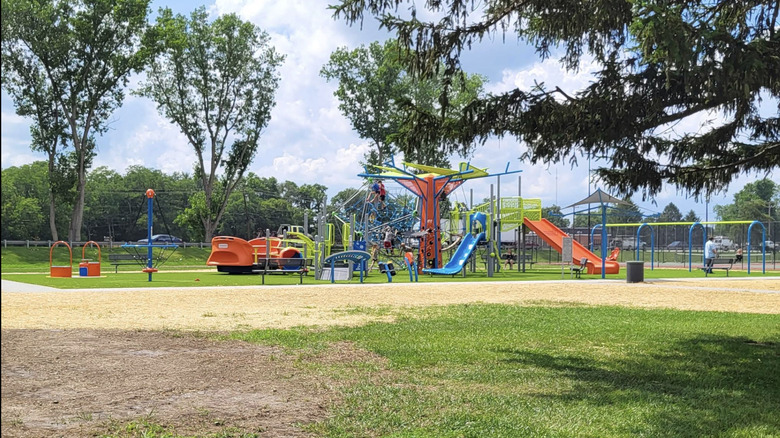 playground equipment in Franklin Community Park, Ohio