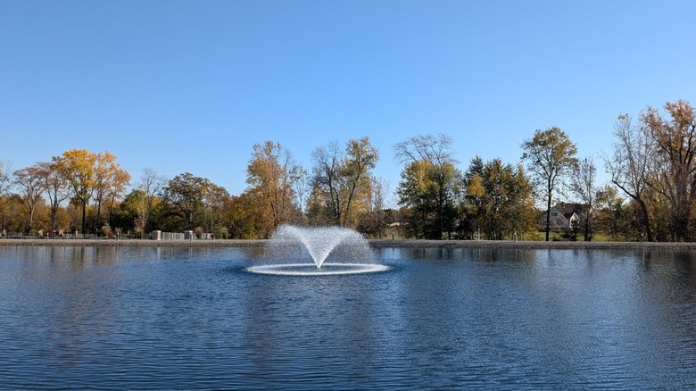 The pond at Four Seasons Park in Kalida, Ohio