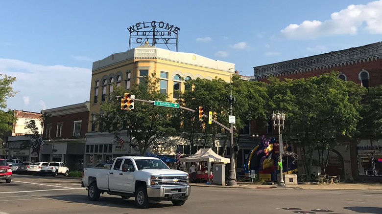 Downtown New Philadelphia, with a 