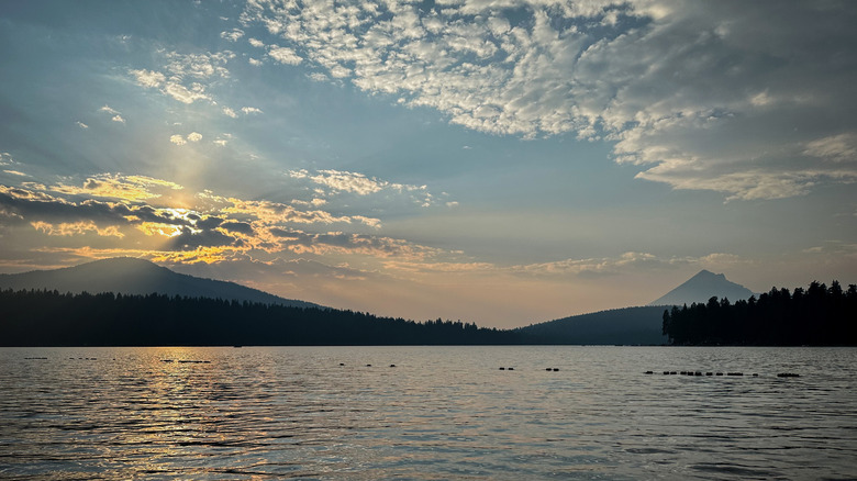 Sunset at Oregon's Lake of the Woods