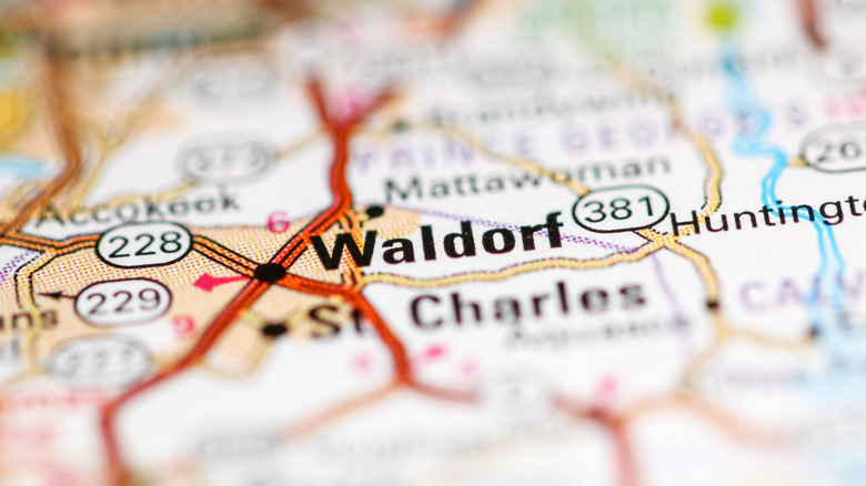 map picture of Waldorf Maryland