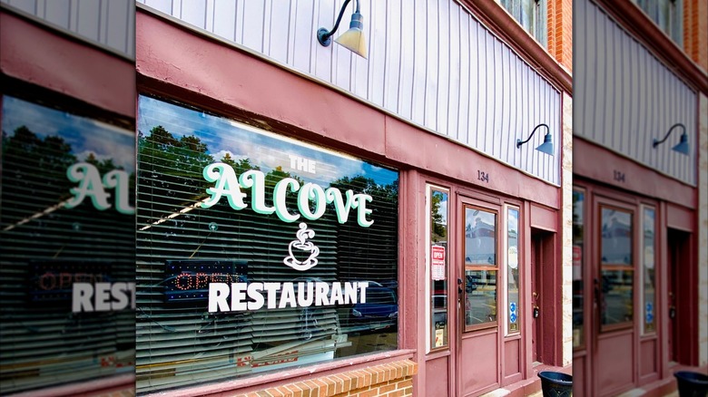 Exterior of Alcove Restaurant, downtown Sidney, Ohio