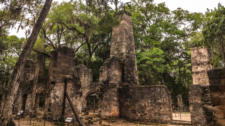 The sugar mill ruins at Bulow Plantation Ruins Historic State Park