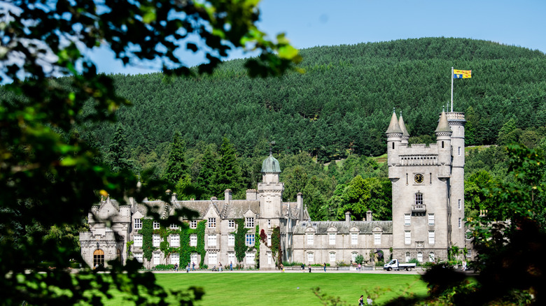 View of Balmoral Castle near Ballater