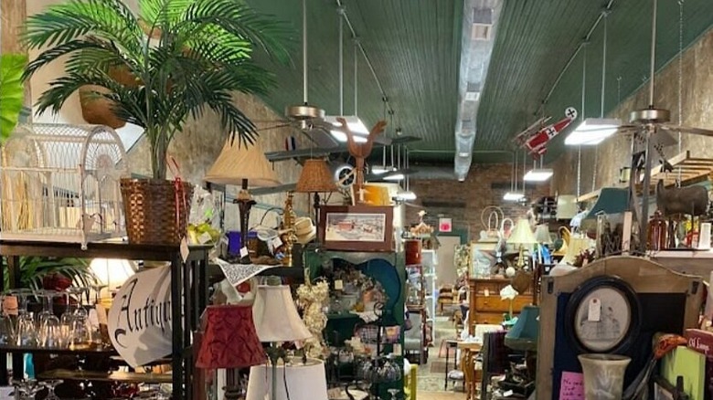 Inside of antique shop in Hopkinsville Kentucky