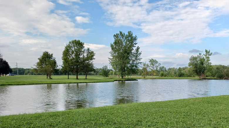 River at River's Edge Campground and Resort in Pioneer, Ohio