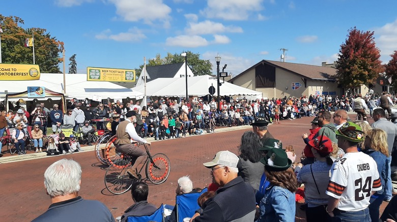 A view of the Minster Oktoberfest parade