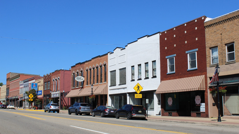 Architecture in downtown Three Rivers, Michigan